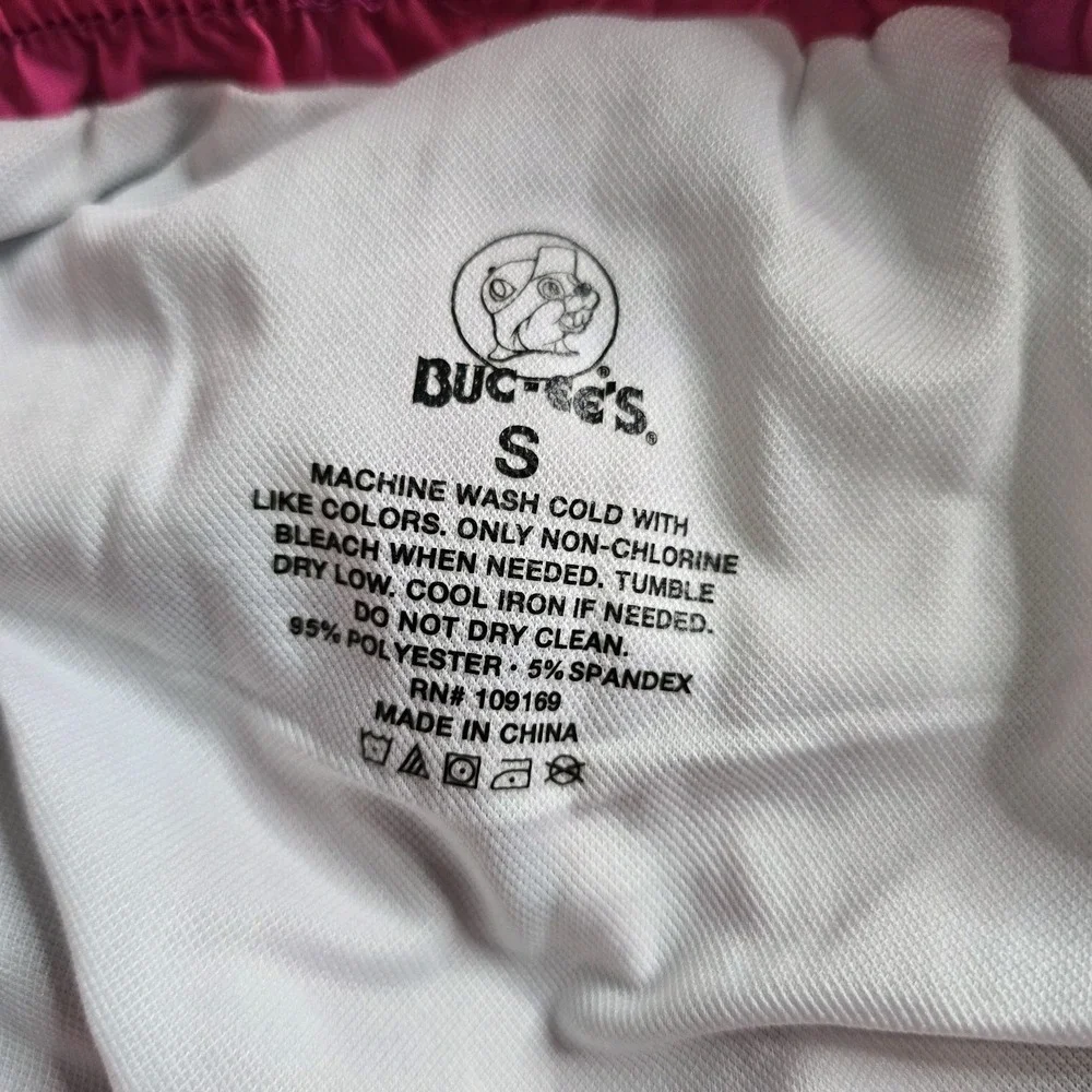 Buc-ees Beaver Retro Neon Swim Trunks Mens Small Pink Multicolor 5.5
